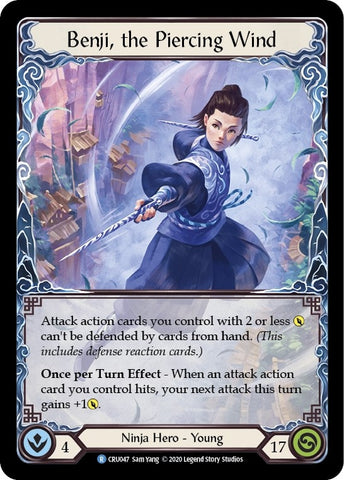 Image for Benji, the Piercing Wind (CRU047) (Crucible of War) - Flesh and Blood TCG