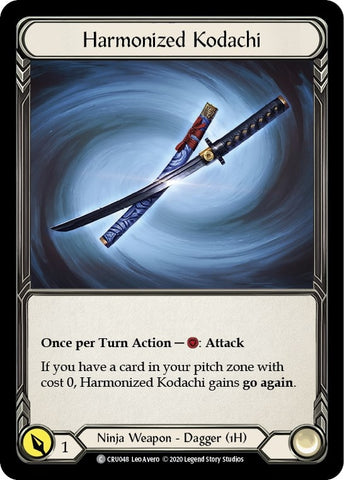 Image for Harmonized Kodachi (CRU048) (Crucible of War) - Flesh and Blood TCG