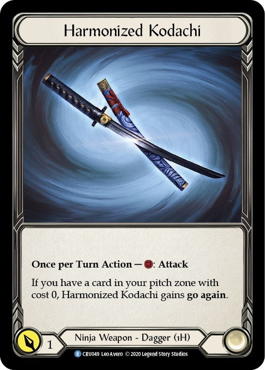 Image for Harmonized Kodachi (Reverse) (CRU049) (Crucible of War) - Flesh and Blood TCG