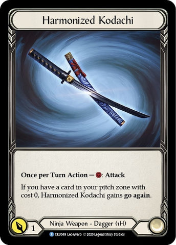 Image for Harmonized Kodachi (Reverse) (CRU049) (Crucible of War) - Flesh and Blood TCG