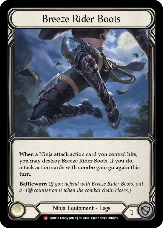 Image for Breeze Rider Boots (CRU053) (Crucible of War) - Flesh and Blood TCG