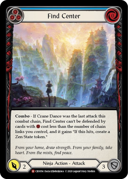 Image for Find Center (CRU054) (Crucible of War) - Flesh and Blood TCG