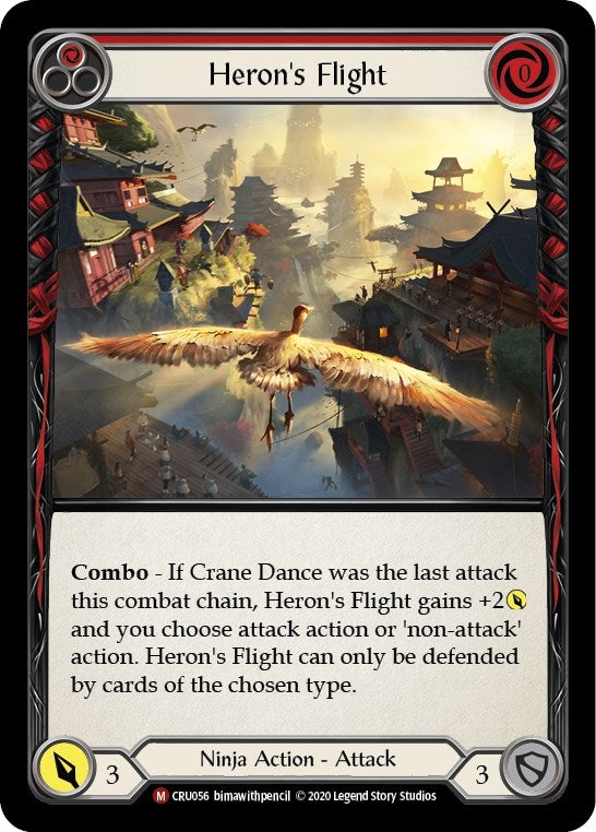 Image for Heron's Flight (CRU056) (Crucible of War) - Flesh and Blood TCG