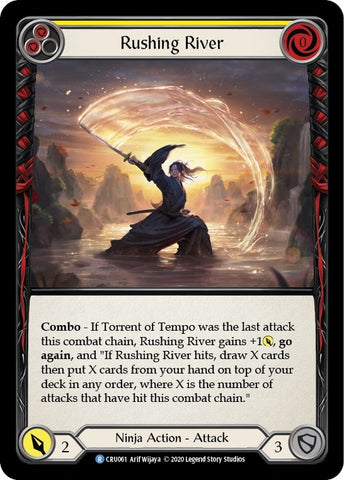 Image for Rushing River (Yellow) (CRU061) (Crucible of War) - Flesh and Blood TCG