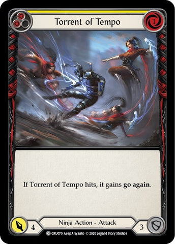Image for Torrent of Tempo (Yellow) (CRU070) (Crucible of War) - Flesh and Blood TCG