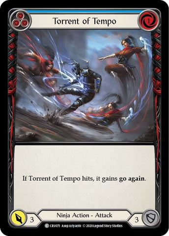 Image for Torrent of Tempo (Blue) (CRU071) (Crucible of War) - Flesh and Blood TCG