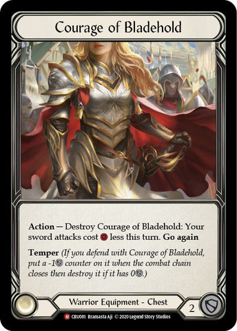 Image for Courage of Bladehold (CRU081) (Crucible of War) - Flesh and Blood TCG