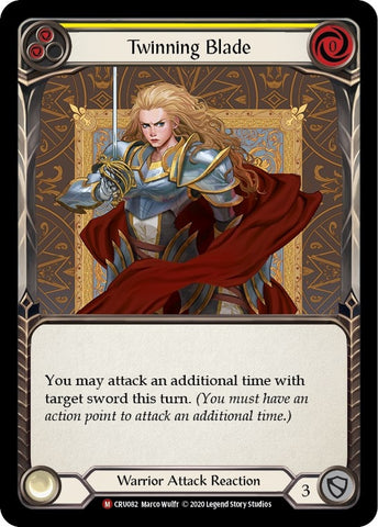 Image for Twinning Blade (CRU082) (Crucible of War) - Flesh and Blood TCG