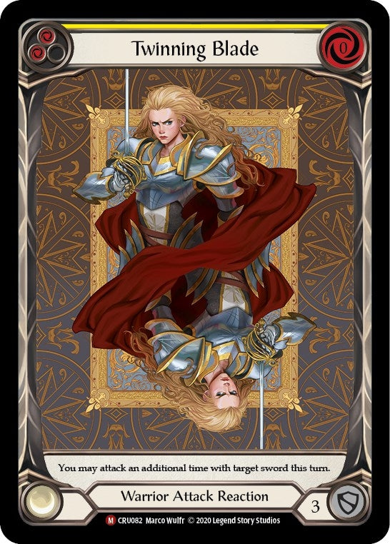 Image for Twinning Blade (Extended Art) (CRU082) (Crucible of War) - Flesh and Blood TCG