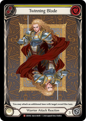 Image for Twinning Blade (Extended Art) (CRU082) (Crucible of War) - Flesh and Blood TCG