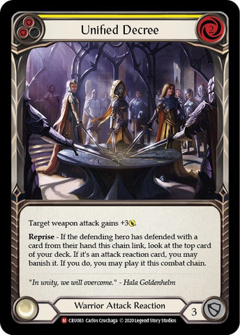 Image for Unified Decree (CRU083) (Crucible of War) - Flesh and Blood TCG