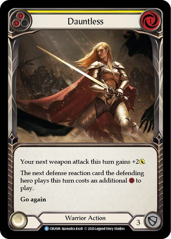 Image for Dauntless (Yellow) (CRU086) (Crucible of War) - Flesh and Blood TCG