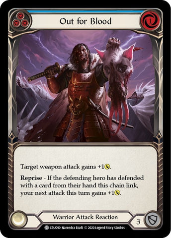 Image for Out for Blood (Blue) (CRU090) (Crucible of War) - Flesh and Blood TCG