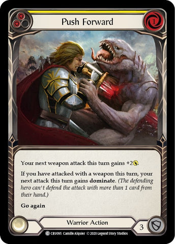 Image for Push Forward (Yellow) (CRU095) (Crucible of War) - Flesh and Blood TCG