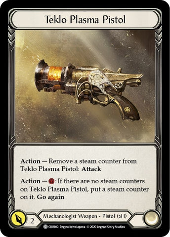 Image for Teklo Plasma Pistol (CRU100) (Crucible of War) - Flesh and Blood TCG