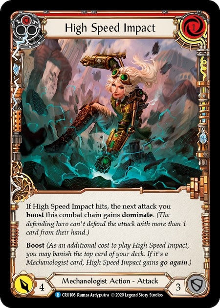 Image for High Speed Impact (Red) (CRU106) (Crucible of War) - Flesh and Blood TCG