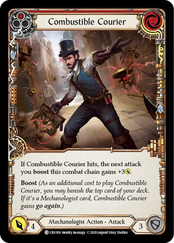 Image for Combustible Courier (Red) (CRU109) (Crucible of War) - Flesh and Blood TCG