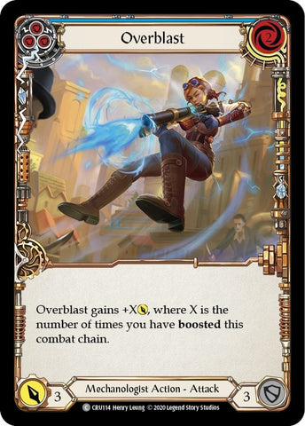 Image for Overblast (Blue) (CRU114) (Crucible of War) - Flesh and Blood TCG