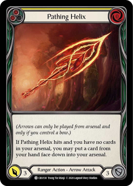 Image for Pathing Helix (Yellow) (CRU130) (Crucible of War) - Flesh and Blood TCG