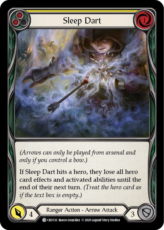Image for Sleep Dart (Yellow) (CRU133) (Crucible of War) - Flesh and Blood TCG