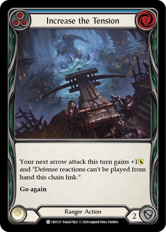 Image for Increase the Tension (Blue) (CRU137) (Crucible of War) - Flesh and Blood TCG