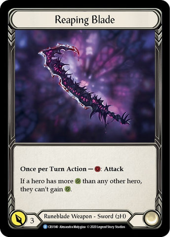 Image for Reaping Blade (CRU140) (Crucible of War) - Flesh and Blood TCG