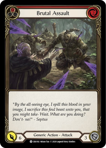 Image for Brutal Assault (Red) (CRU192) (Crucible of War) - Flesh and Blood TCG