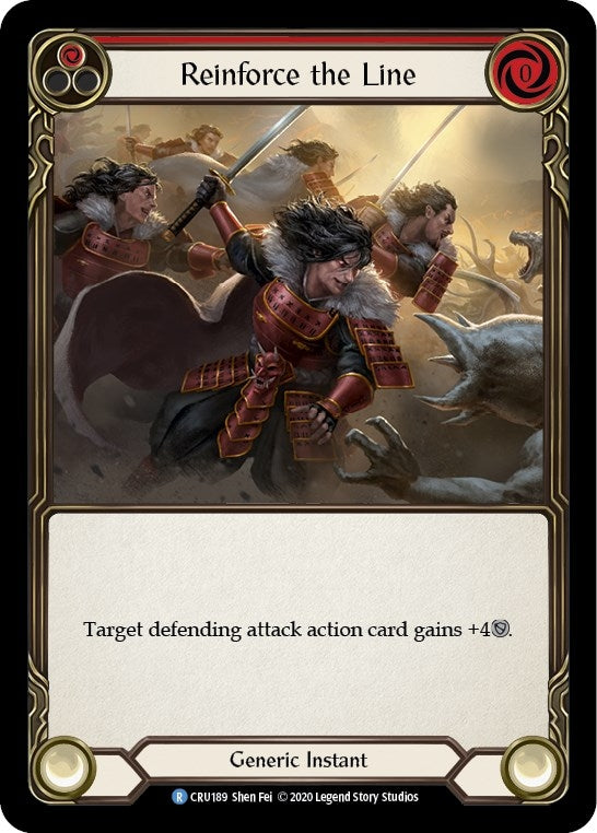 Image for Reinforce the Line (Red) (CRU189) (Crucible of War) - Flesh and Blood TCG