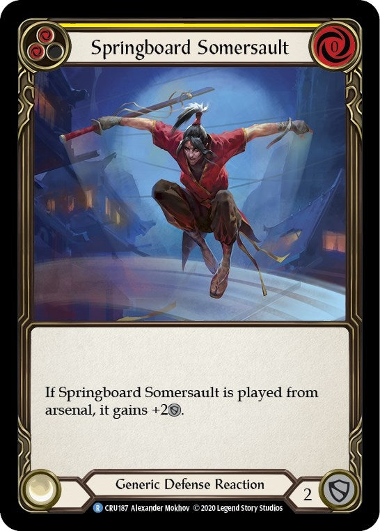 Image for Springboard Somersault (CRU187) (Crucible of War) - Flesh and Blood TCG