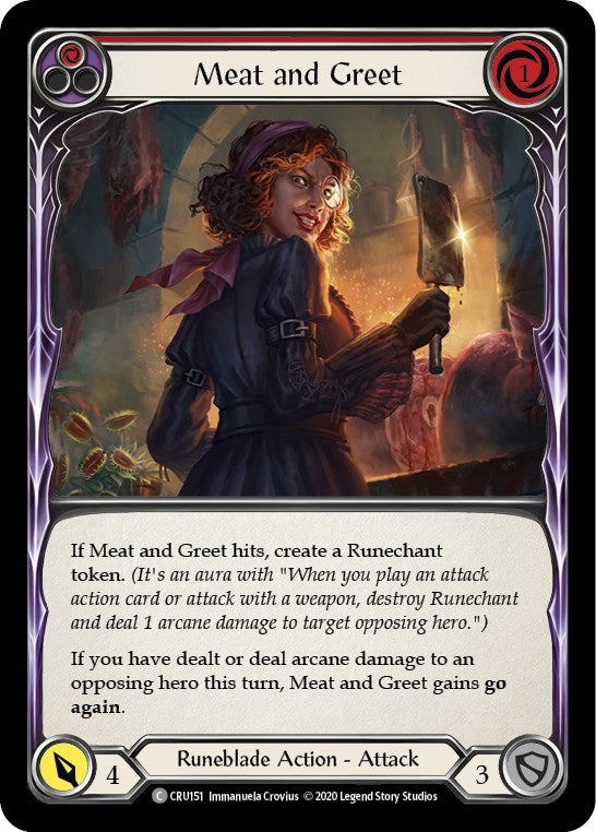 Image for Meat and Greet (Red) (CRU151) (Crucible of War) - Flesh and Blood TCG