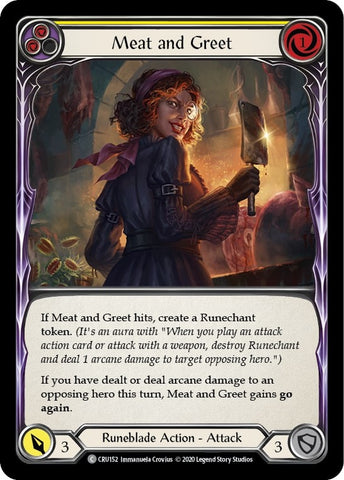 Image for Meat and Greet (Yellow) (CRU152) (Crucible of War) - Flesh and Blood TCG