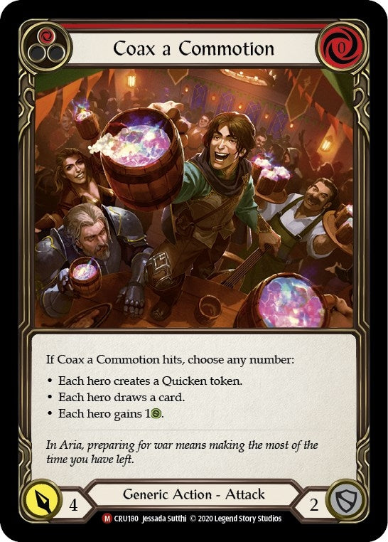 Image for Coax a Commotion (CRU180) (Crucible of War) - Flesh and Blood TCG