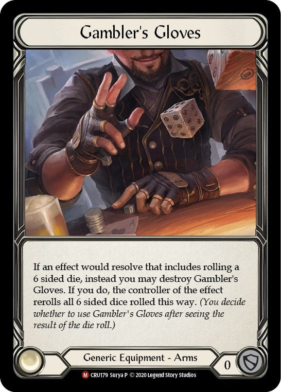 Image for Gambler's Gloves (CRU179) (Crucible of War) - Flesh and Blood TCG