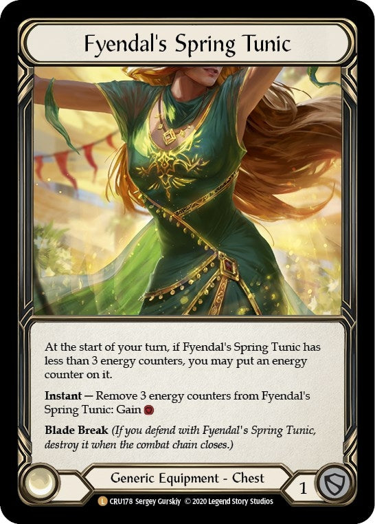 Image for Fyendal's Spring Tunic (CRU178) (Crucible of War) - Flesh and Blood TCG