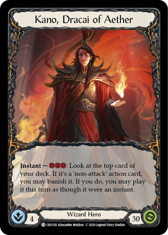 Image for Kano, Dracai of Aether (CRU158) (Crucible of War) - Flesh and Blood TCG