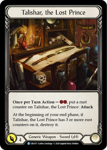 Image for Talishar, the Lost Prince (CRU177) (Crucible of War) - Flesh and Blood TCG