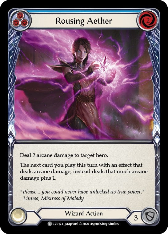 Image for Rousing Aether (Blue) (CRU173) (Crucible of War) - Flesh and Blood TCG