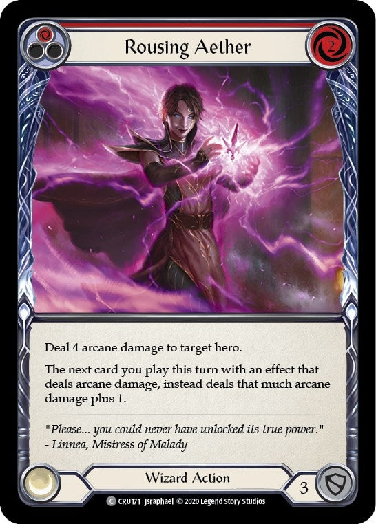 Image for Rousing Aether (Red) (CRU171) (Crucible of War) - Flesh and Blood TCG