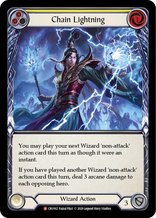Image for Chain Lightning (CRU162) (Crucible of War) - Flesh and Blood TCG