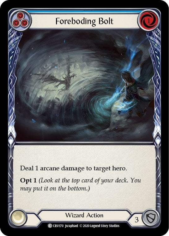 Image for Foreboding Bolt (Blue) (CRU170) (Crucible of War) - Flesh and Blood TCG