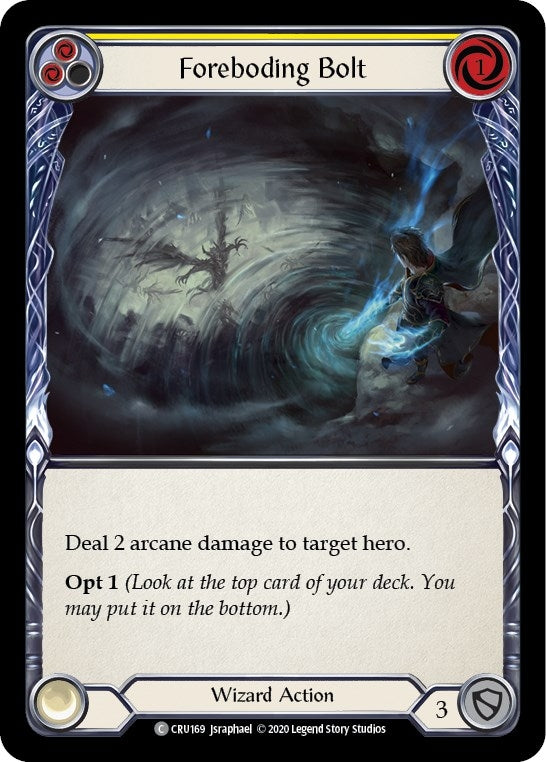 Image for Foreboding Bolt (Yellow) (CRU169) (Crucible of War) - Flesh and Blood TCG