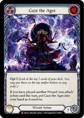 Image for Gaze the Ages (CRU163) (Crucible of War) - Flesh and Blood TCG