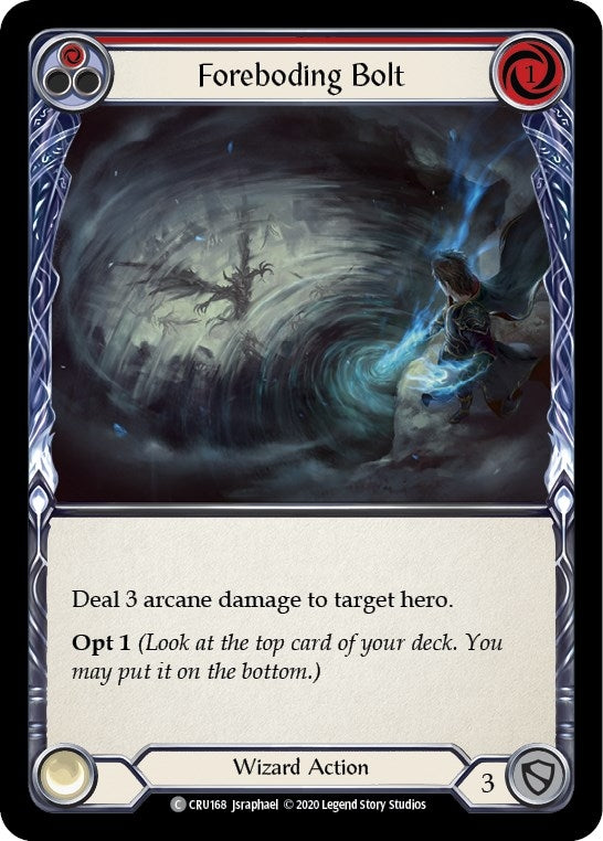 Image for Foreboding Bolt (Red) (CRU168) (Crucible of War) - Flesh and Blood TCG
