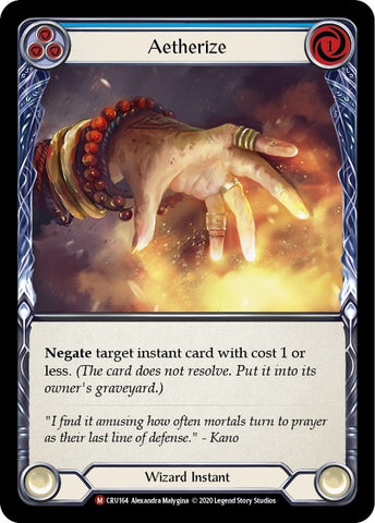 Image for Aetherize (CRU164) (Crucible of War) - Flesh and Blood TCG