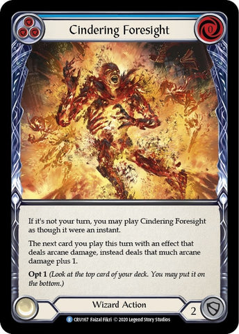 Image for Cindering Foresight (Blue) (CRU167) (Crucible of War) - Flesh and Blood TCG