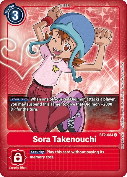 Sora Takenouchi [BT2-084] (Buy-A-Box Promo) [Release Special Booster Ver.1.0 Promos]