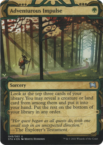 Adventurous Impulse (Etched Foil) [Strixhaven Mystical Archive]