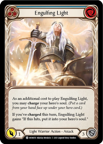 Engulfing Light (Blue) [MON050-RF] (Monarch) 1st Edition Rainbow Foil