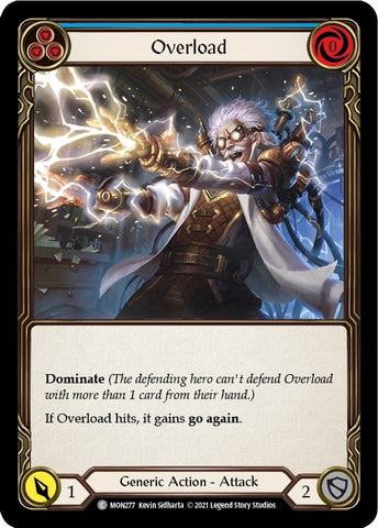 Overload (Blue) [MON277-RF] (Monarch) 1st Edition Rainbow Foil