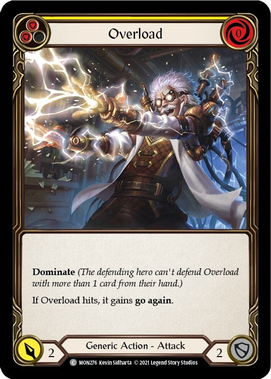 Overload (Yellow) [MON276-RF] (Monarch) 1st Edition Rainbow Foil